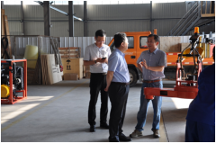 煙臺市委常委、宣傳部長于永信來公司調研